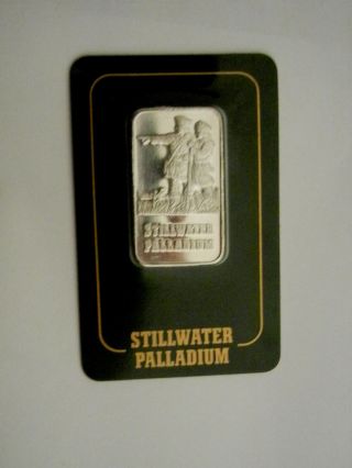 1 Oz Stillwater Palladium Bar - Lewis & Clark photo