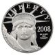 2008 - W Platinum Eagle $100 Pcgs Proof 70 Dcam Statue Liberty 1 Oz Platinum photo 2