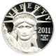 2011 - W $100 Pcgs Pr70 Dcam - Statue Liberty 1 Oz Platinum Eagle Platinum photo 2