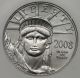 2008 Statue Of Liberty Half - Ounce Platinum American Eagle $50 Ms 70 Ngc Platinum photo 2