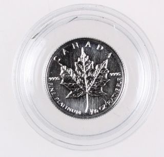 1993 Canada $5 1/10th Oz Platinum Maple Leaf - photo