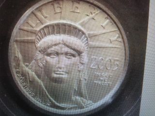 2005 1/10 Oz Platinum American Liberty W/soaring Eagle (great Graduation Gift) photo