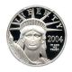 2004 - W Platinum Eagle $25 Pcgs Proof 70 Dcam Statue Liberty 1/4 Oz Platinum photo 2