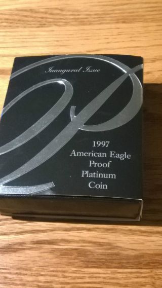 1997 - W $50 Proof Platinum Eagle 1/2 Oz.  Us Packaging photo