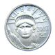 2007 - W Platinum Eagle $25 Pcgs Ms69 Statue Liberty 1/4 Oz Platinum photo 2