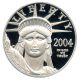 2004 - W Platinum Eagle $100 Pcgs Pr69 Dcam Statue Liberty 1 Oz Platinum photo 2