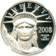 2008 - W Statue Liberty Platinum Eagle $50 Ngc Proof 70 Ucam - 1/2 Oz.  Platinum Platinum photo 2