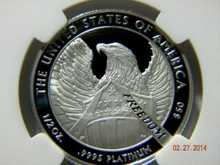2007 - W American Eagle $50 Platinum Ncg Pf69 Freedom Series Reserve photo