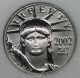2002 Quarter - Ounce Platinum Eagle $25 Ms 69 Ngc Platinum photo 2