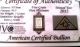 (acb) Platinum Pure 99.  9 Bullion 5grain Pt Bar With Certificate Of Authenticity Platinum photo 1