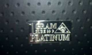 Pt Precious Metal (1) Gram Acb Platinum Solid Bullion Minted Bar 99.  9 Fine photo