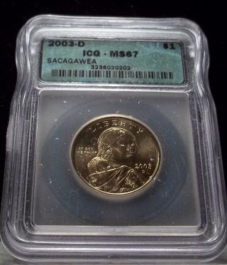 2003 - D Sacagawea Ms67 Golden Dollar photo