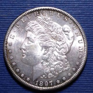 Morgan Silver Dollar,  1897 - S  photo
