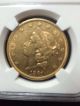 1861 - $20 United States Liberty Gold Eagle ` Key - Date Coin Civil War Era Gold photo 2