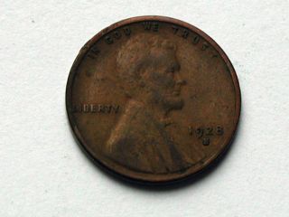 Usa 1928 S One Cent (1¢) Lincoln Wheat Penny Coin - Large S Variety photo