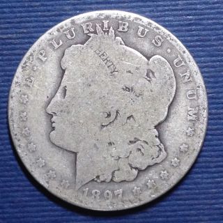 Morgan Silver Dollar,  1897 - O  photo