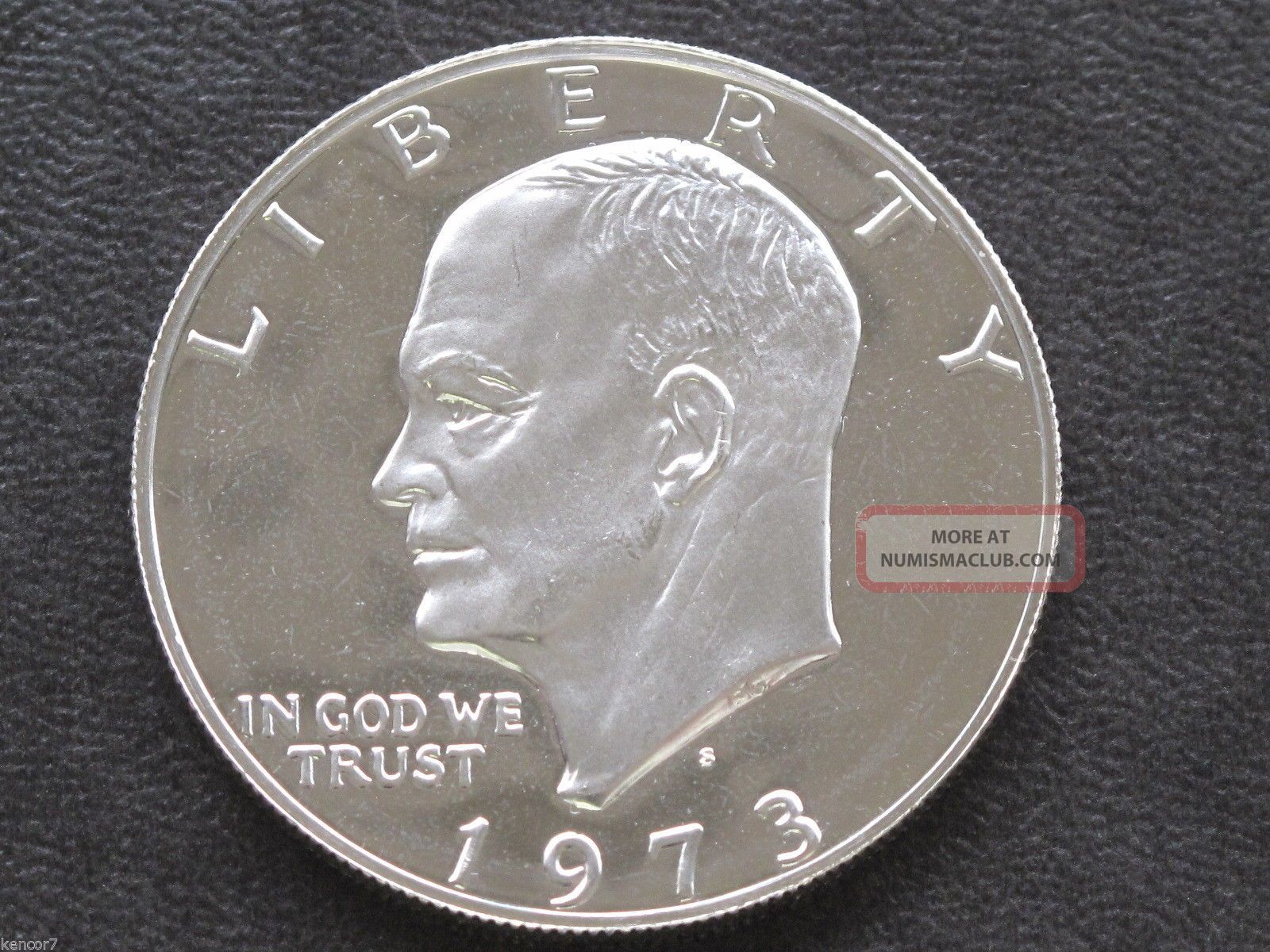 1973 S Eisenhower Dollar Dcam Proof 40 Silver U. S. Coin D4042