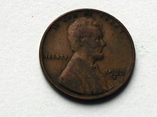 Usa 1933 D One Cent (1¢) Lincoln Wheat Penny Coin photo
