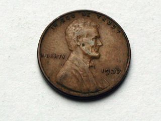 Usa 1937 One Cent (1¢) Lincoln Wheat Penny Coin photo