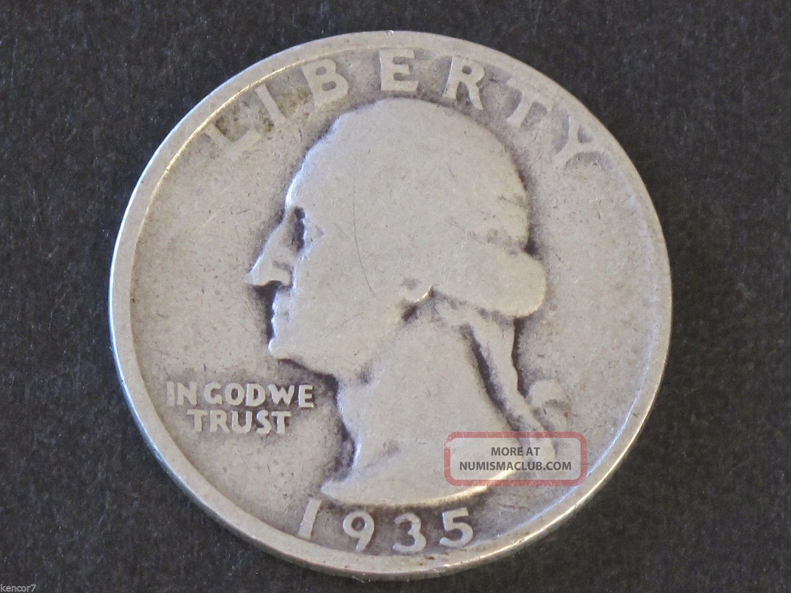 1935 D Washington Quarter 90 Silver U S Coin D5626 1935-d-washington-quarter-90-silver-u-s-coin-d5626