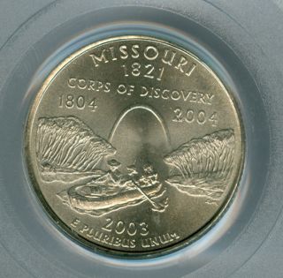 2003 - P Missouri Quarter Pcgs Ms66 photo