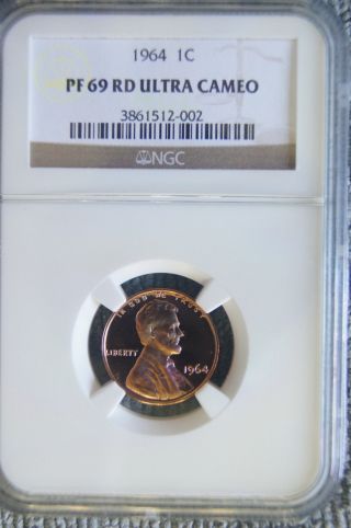 1964 Ngc Pf69 Rd Ultra Cameo Lincoln Memorial Penny Rare Uc Registry photo