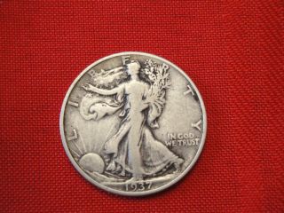 1937 Walking Liberty 50cent 90% Silver - Coin photo
