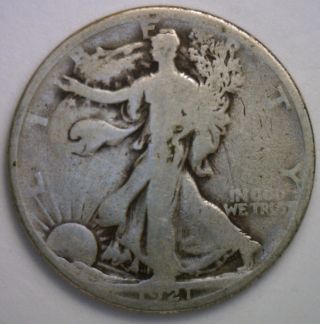 1921 Walking Liberty Silver Half Dollar 50 Cent Us Type Coin G1 photo