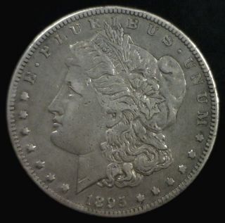 1895 - O $1 Morgan Dollar Vf+ Cleaned photo