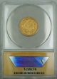 1854 $3 Gold Coin Anacs F - 15 Details Reverse Digs Gold photo 1