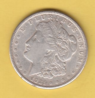 1921s Morgan Dollar,  Micro S Mark photo