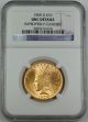 1909 - D Indian $10 Eagle Gold Coin,  Ngc Unc Details (improperly Cleaned) Bu Gold photo 2