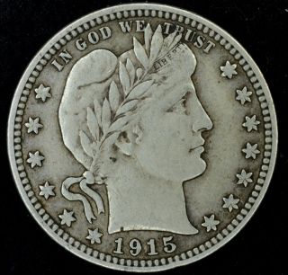 1915 25c Barber Quarter - Coin 340 photo
