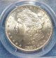 1880 S - Morgan Silver Dollar - Pcgs Ms64 Rev Rainbow Toned Mby043 Dollars photo 2