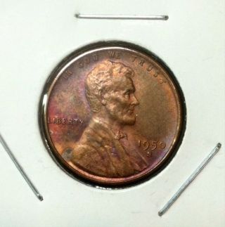 1950 - S 1c Rd Lincoln Wheat Cent Us Coin photo