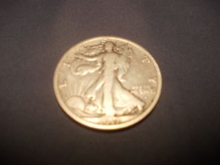 1917 S Obv Walking Half Dollar 90% Silver  Key Coin photo