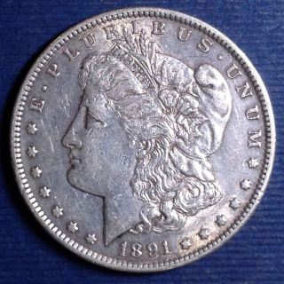 Morgan Silver Dollar,  1891 - S photo