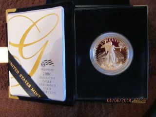 Gold $50 Proof Coin 2006 American Eagle With photo