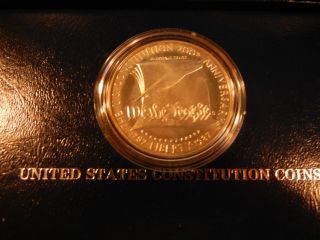 1987 S Constitution Bicentennial Proof Commemorative 90% Silver Dollar Us Coin photo