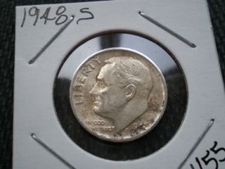 1948 S Roosevelt Dime 90% Silver photo
