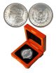 Silver Morgan Dollar - In Oak Wood Gift Box,  +coa - Scarce Silver Coin - Unc - Au Dollars photo 3
