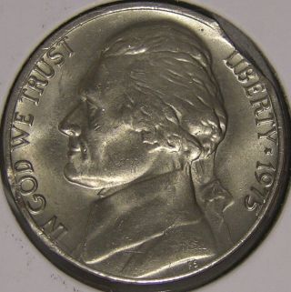 1975 P Jefferson Nickel,  (clipped Planchet) Error Coin,  Af 704 photo
