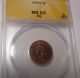 1904 Anacs Ms63 Rb Indain Head Cent 1c Small Cents photo 1