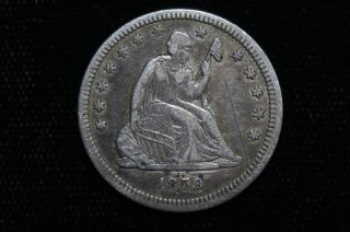 1859 Liberty Seated Quarter Coin photo