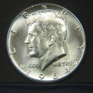 1964 Kennedy Half Dollar Bu (a13274) photo