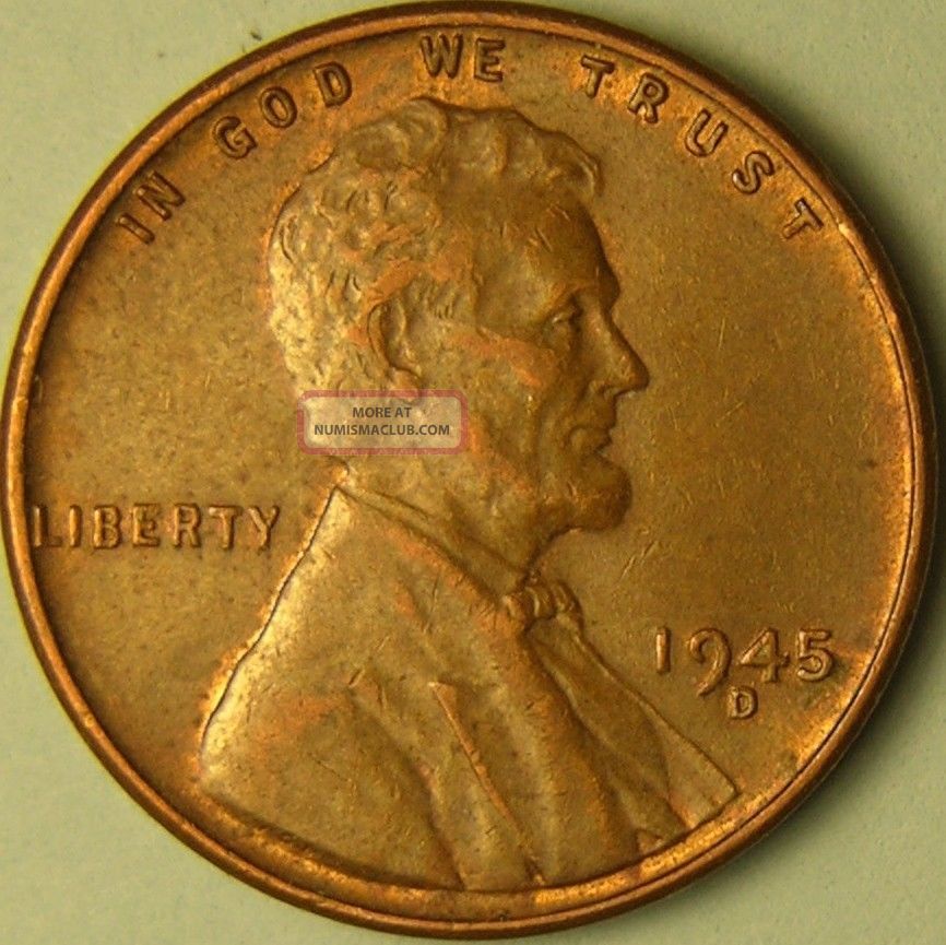 1945 D d Lincoln Wheat Penny rpm 010 Coneca Top 100 Error Coin Ae 610