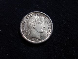 1912 Barber Dime About Uncirculated Toned photo
