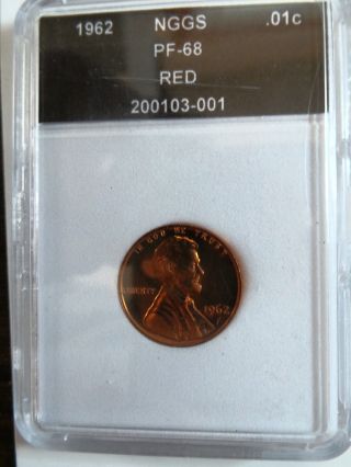 1962 Proof Graded Red Lincoln Cent photo