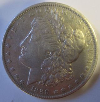 1889 P $1 Morgan Silver Dollar Au/sharp Coin photo