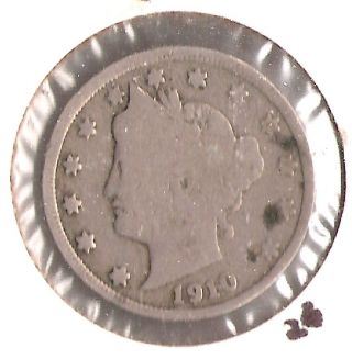 5 Cents,  1910,  Liberty Nickel - A photo